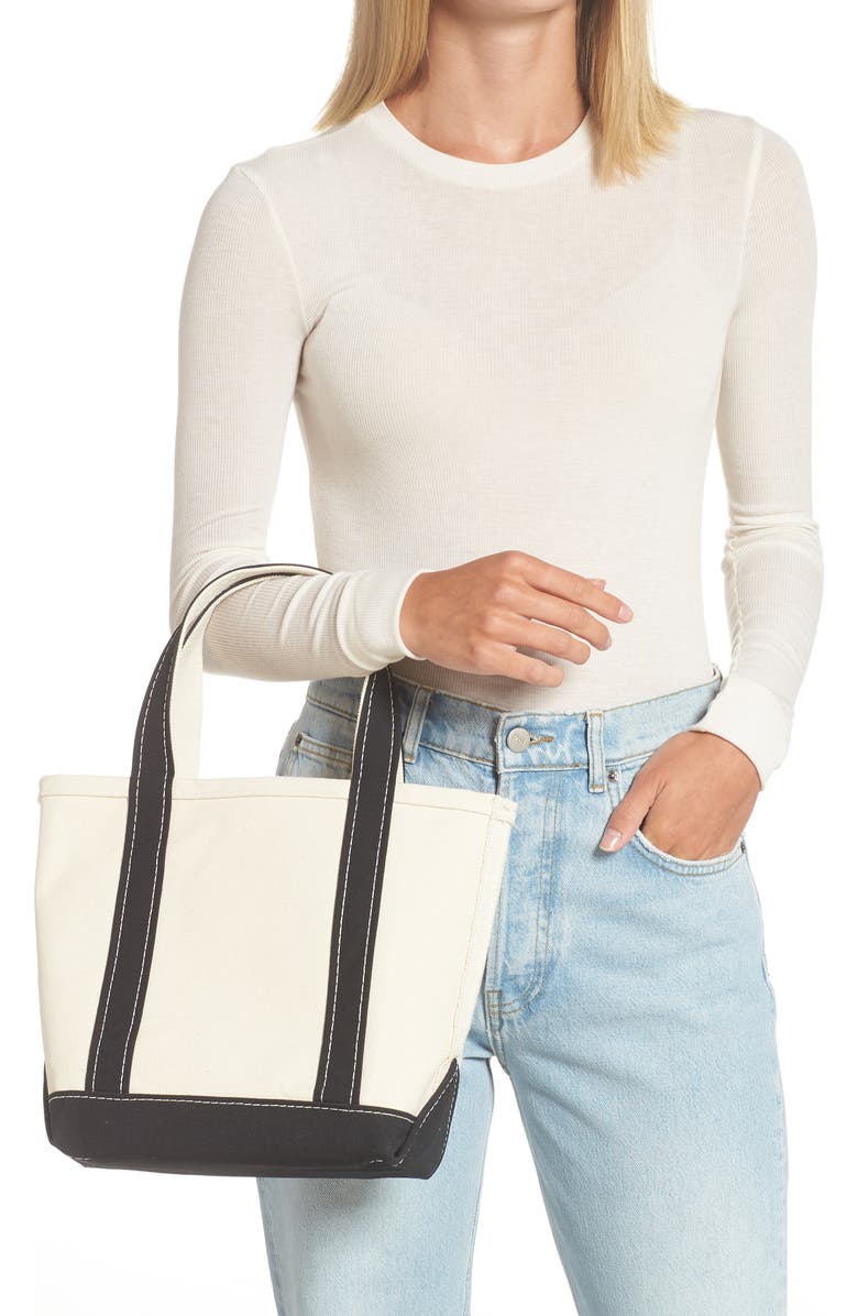 L.L.Bean Boat & Tote Cotton Canvas Bag, Alternate, color,
