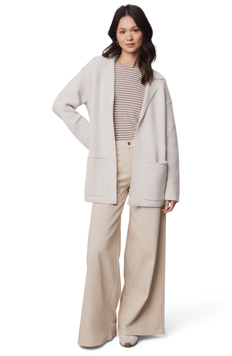 Splendid Faith Notch Lapel Cardigan, Alternate, color, Pale Oak Heather