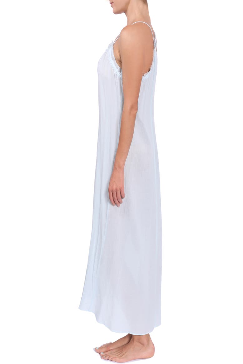 Ruffle Nightgown, Alternate, color, SEA GLASS BLUE