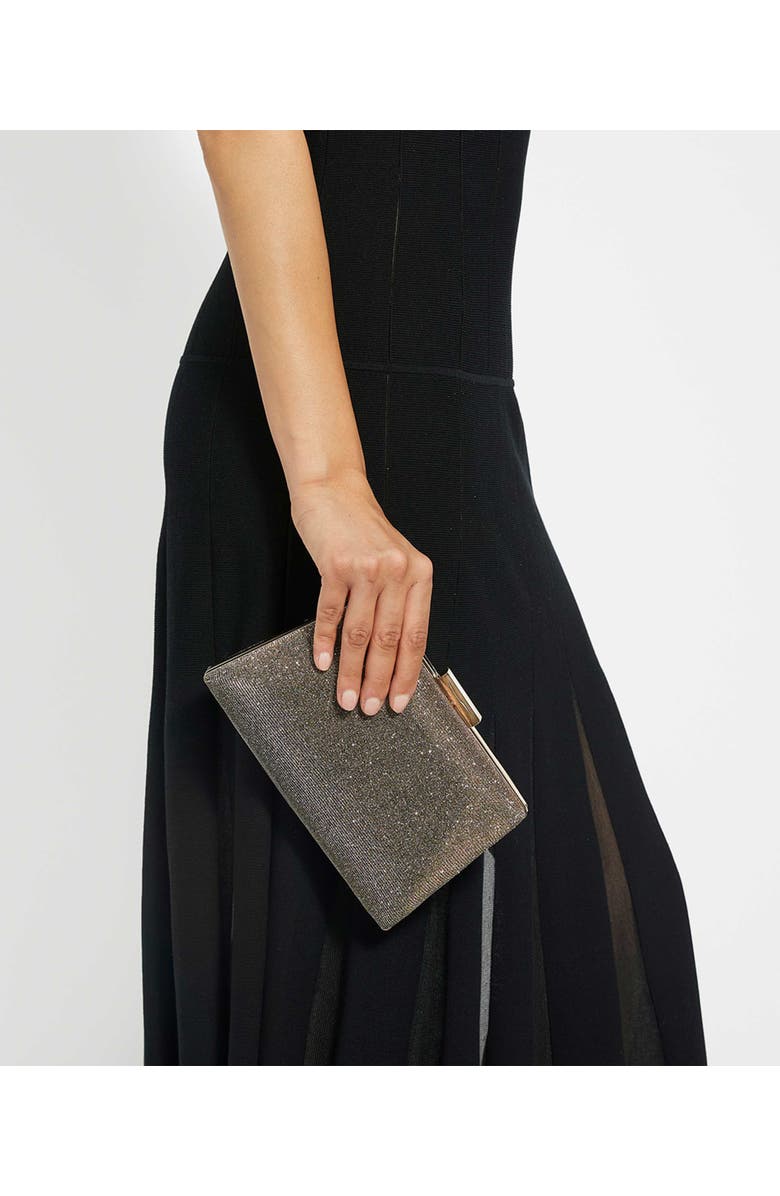 Dune London Bellaria Frame Clutch, Alternate, color, Bronze