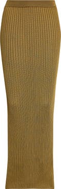 Balmain Mélange Rib Sweater Skirt