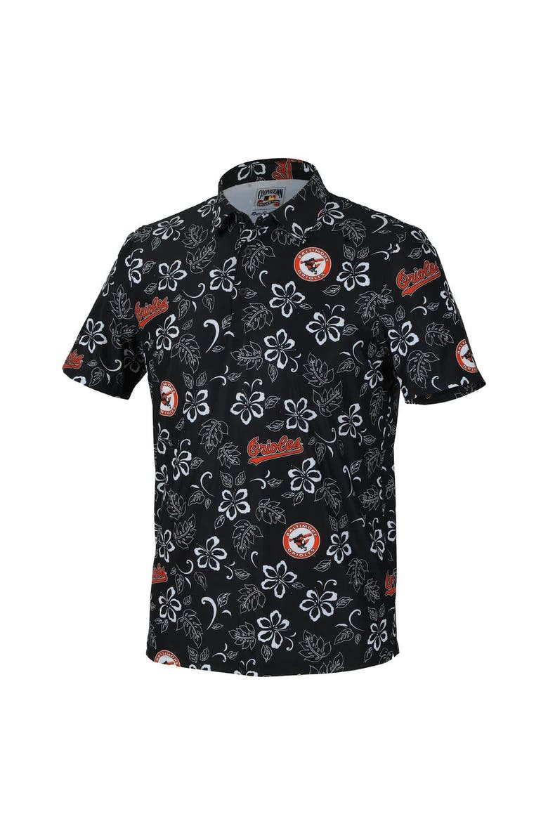 Reyn Spooner Men's Reyn Spooner Black Baltimore Orioles Cooperstown Collection Performance Polo, Alternate, color, Black