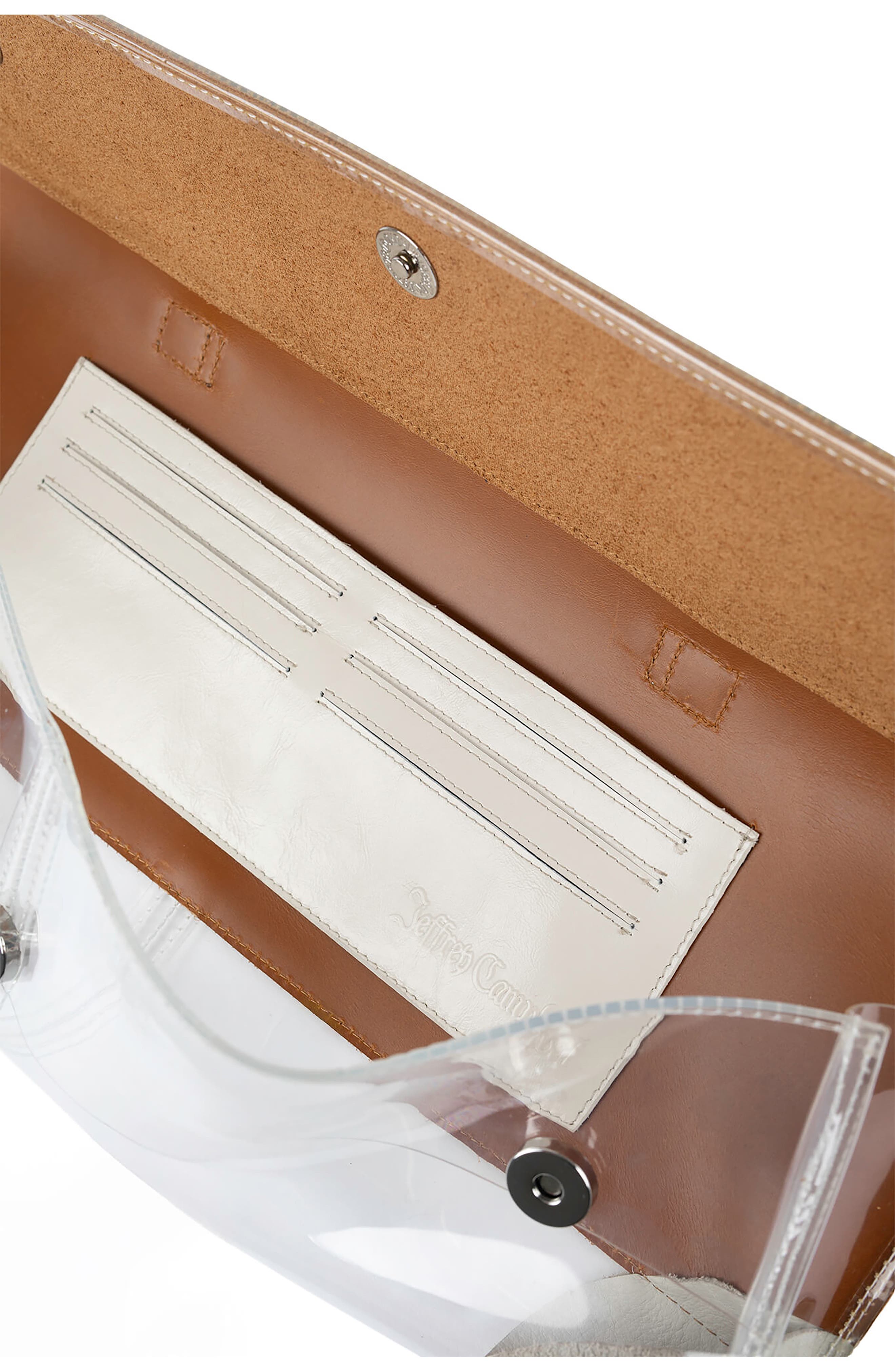 Jeffrey Campbell Lucudity Handbag, Alternate, color, Clear Beige Combo