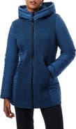 Bernardo Textured Hooded Walking Coat