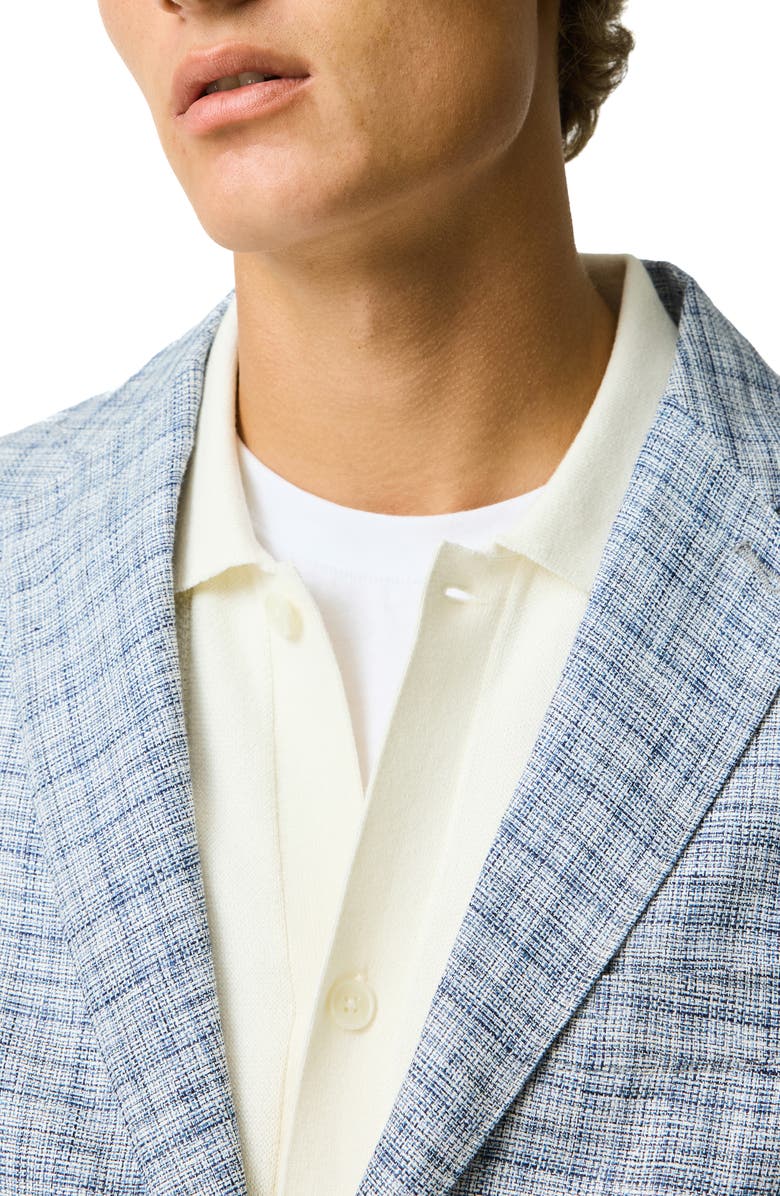 Rodd & Gunn Charterhouse Sports Fit Plaid Linen Sport Coat, Alternate, color, Indigo