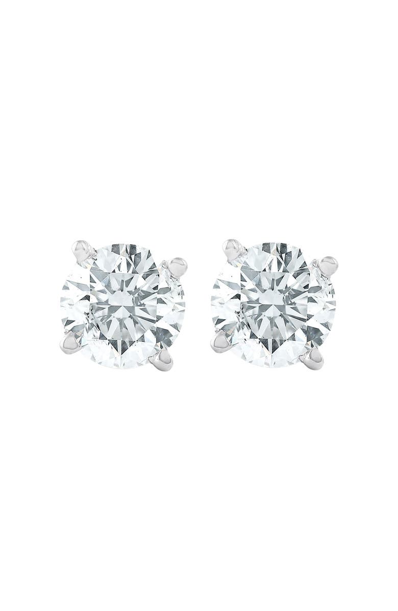 Bliss Diamond 1.00CT Platinum Lab Grown Diamond Studs Screw-Back, Main, color,