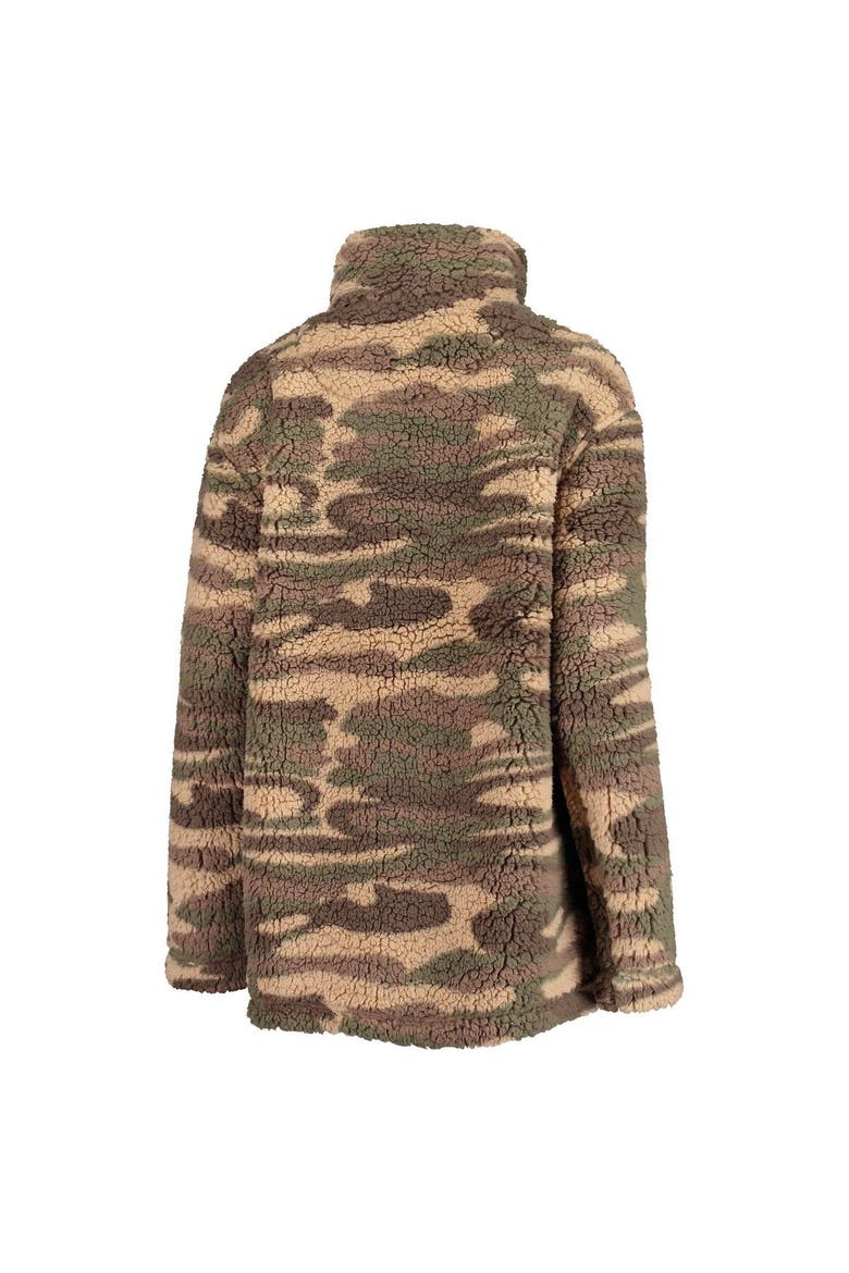 Women's G-III 4Her by Carl Banks Camo San Francisco Giants Sherpa Quarter-Zip Jacket, Alternate, color, Camo