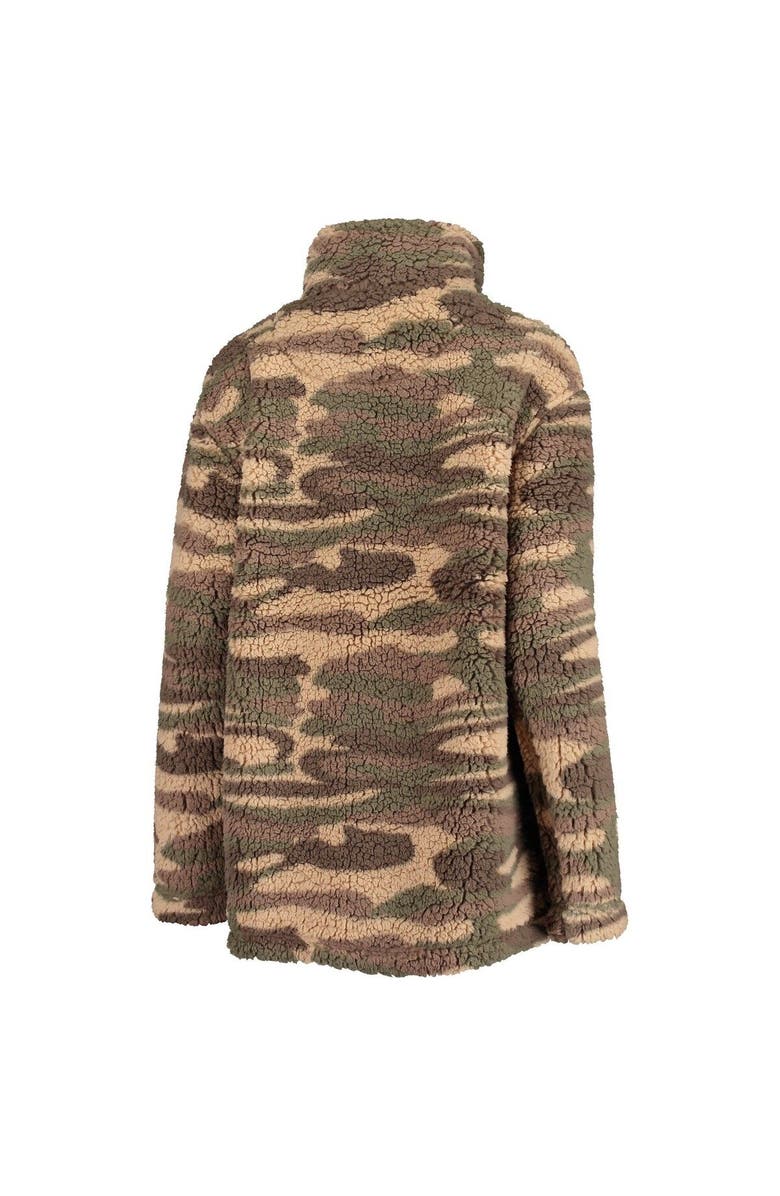 G-III 4HER BY CARL BANKS Women's G-III 4Her by Carl Banks Camo San Francisco Giants Sherpa Quarter-Zip Jacket, Alternate, color, Camo