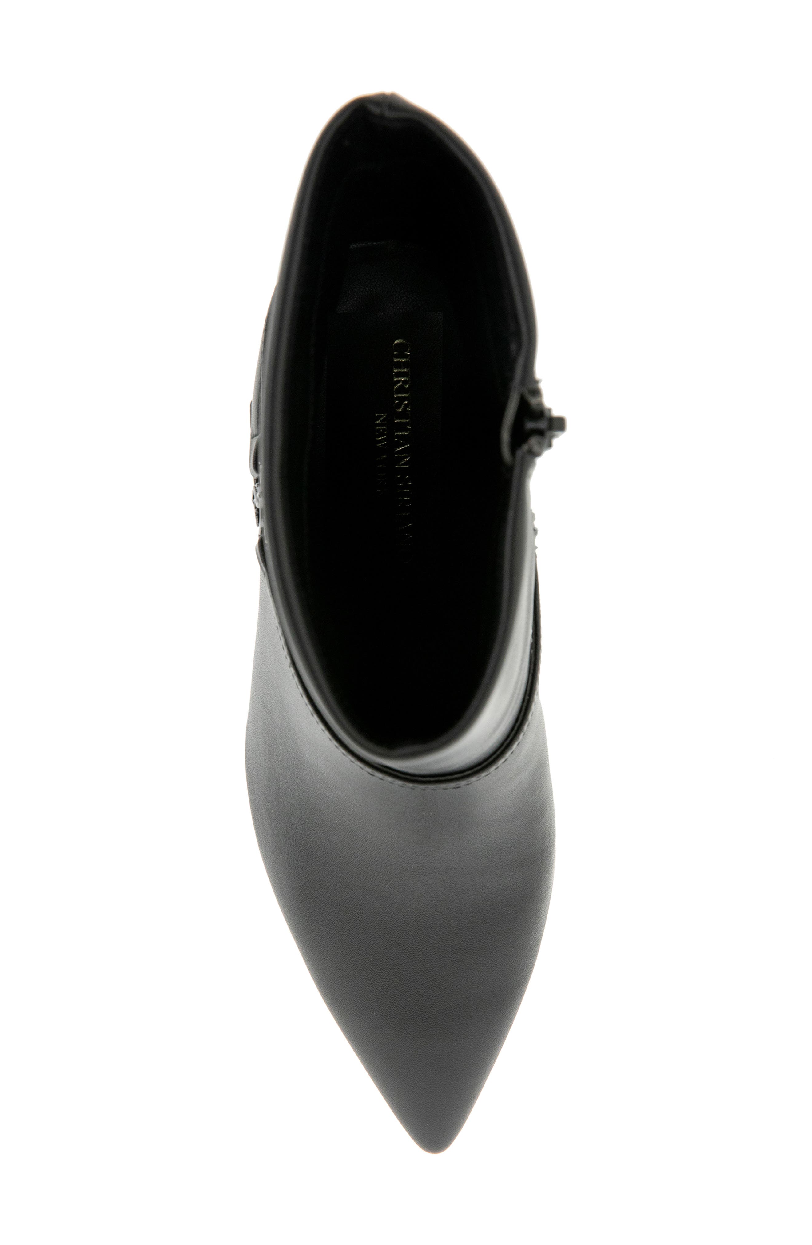 Maise Cone Heel Bootie, Alternate, color, BLACK
