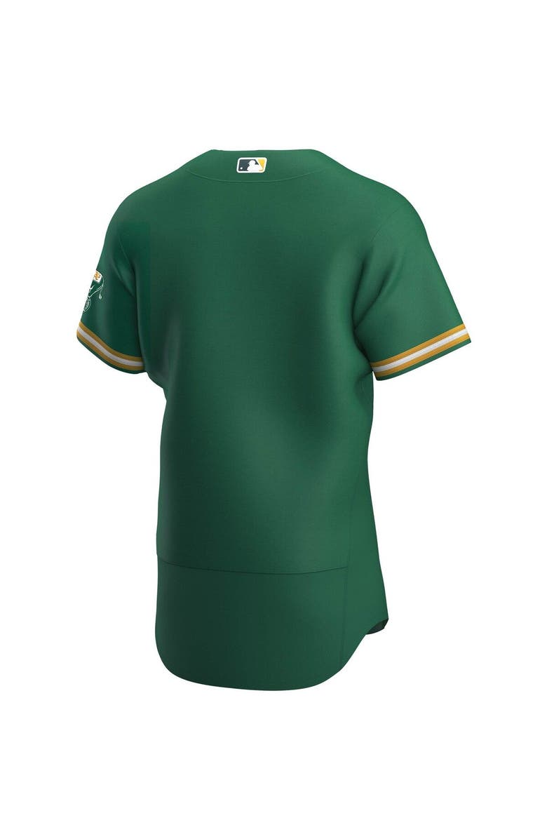 Nike Men's Nike Kelly Green Oakland Athletics Authentic Team Jersey, Alternate, color, 