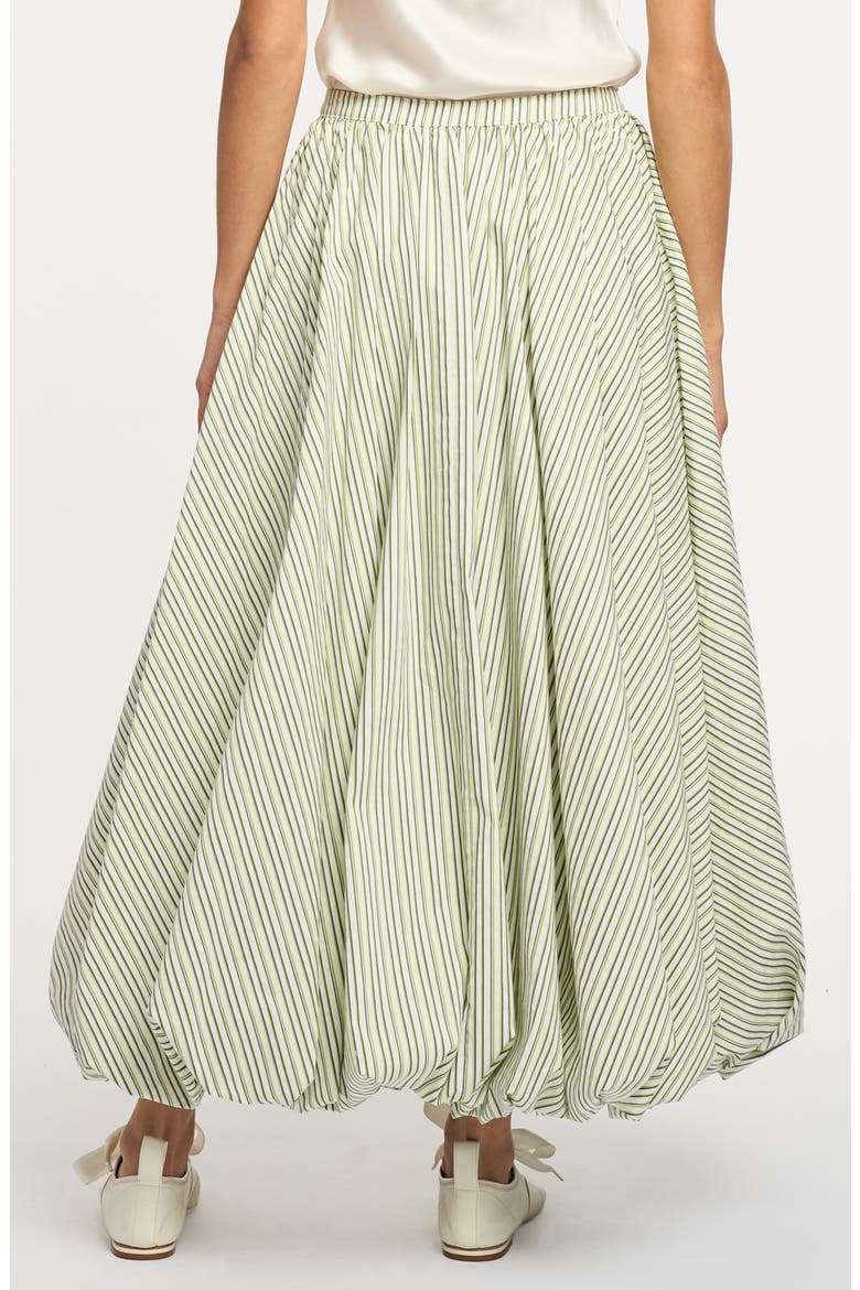 Sophie Stripe Cellah Skirt, Alternate, color, IVORY/ LIME