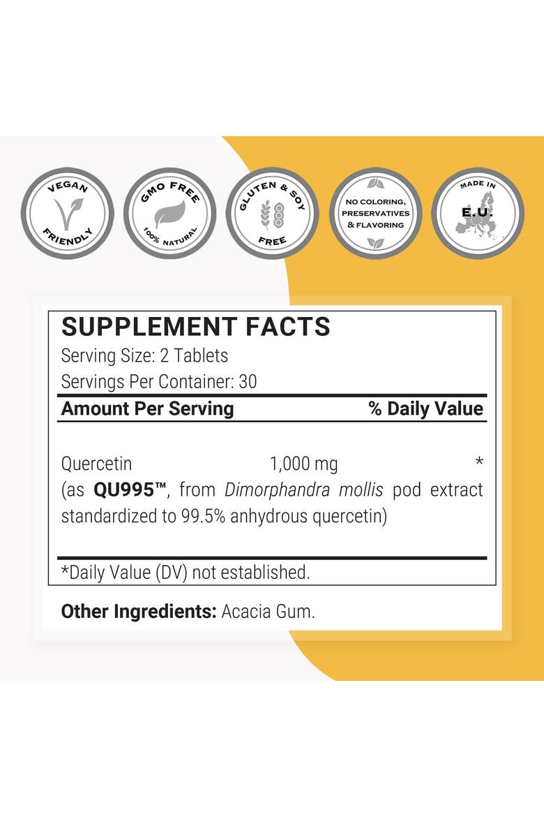 Super Quercetin 1000mg, Alternate, color, None