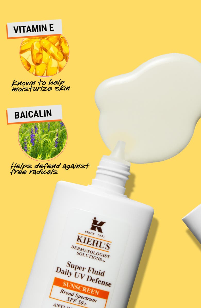 Kiehl's Since 1851 Super Fluid Daily UV Defense Broad Spectrum SPF 50+ Face Sunscreen, Alternate, color, 