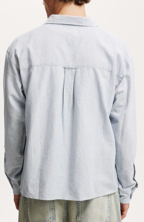 COTTON ON CROPPED OXFORD LONG SLEEVE SHIRT