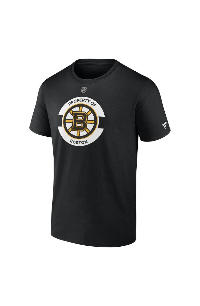 FANATICS Men's Fanatics Black Boston Bruins Authentic Pro Core Secondary T-Shirt, Alternate, color, 