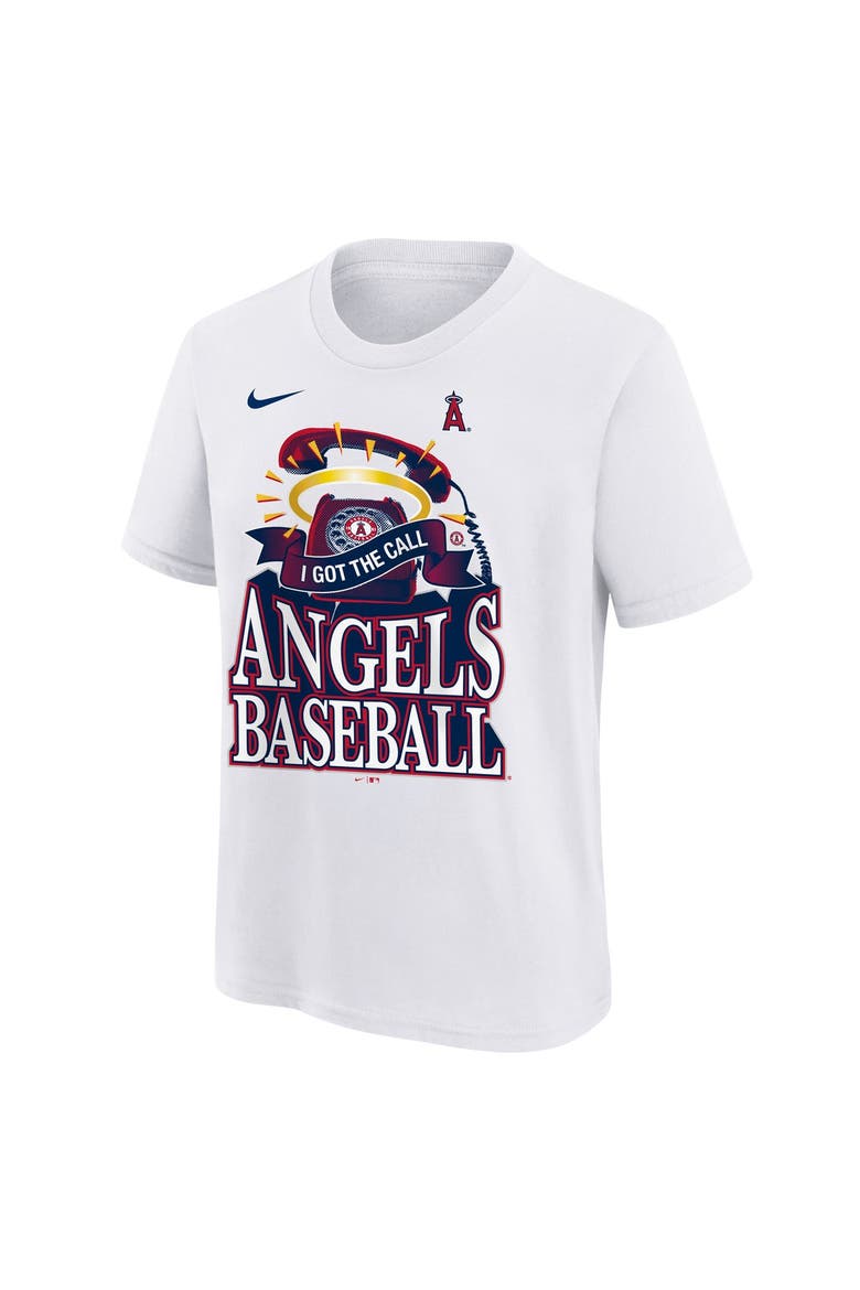 Youth Nike  White Los Angeles Angels Hometown Collection T-Shirt, Alternate, color, White