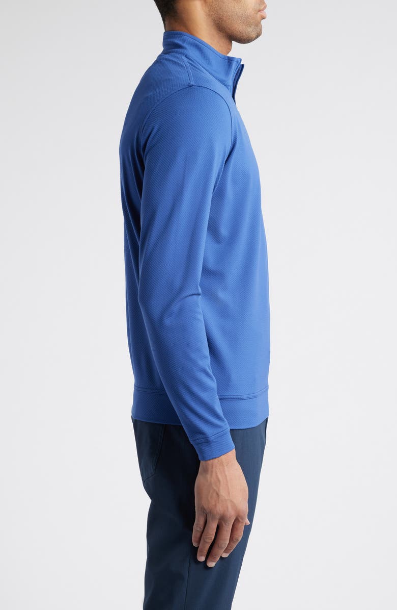 Peter Millar Perth Cross-Hatch Performance Quarter-Zip Pullover, Alternate, color,