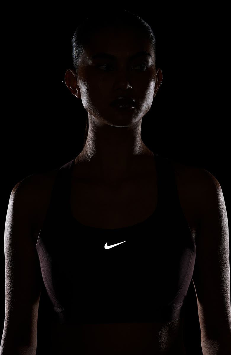 Nike Swift Dri-FIT High Support Sports Bra, Alternate, color, 502 Tattoo/Silver