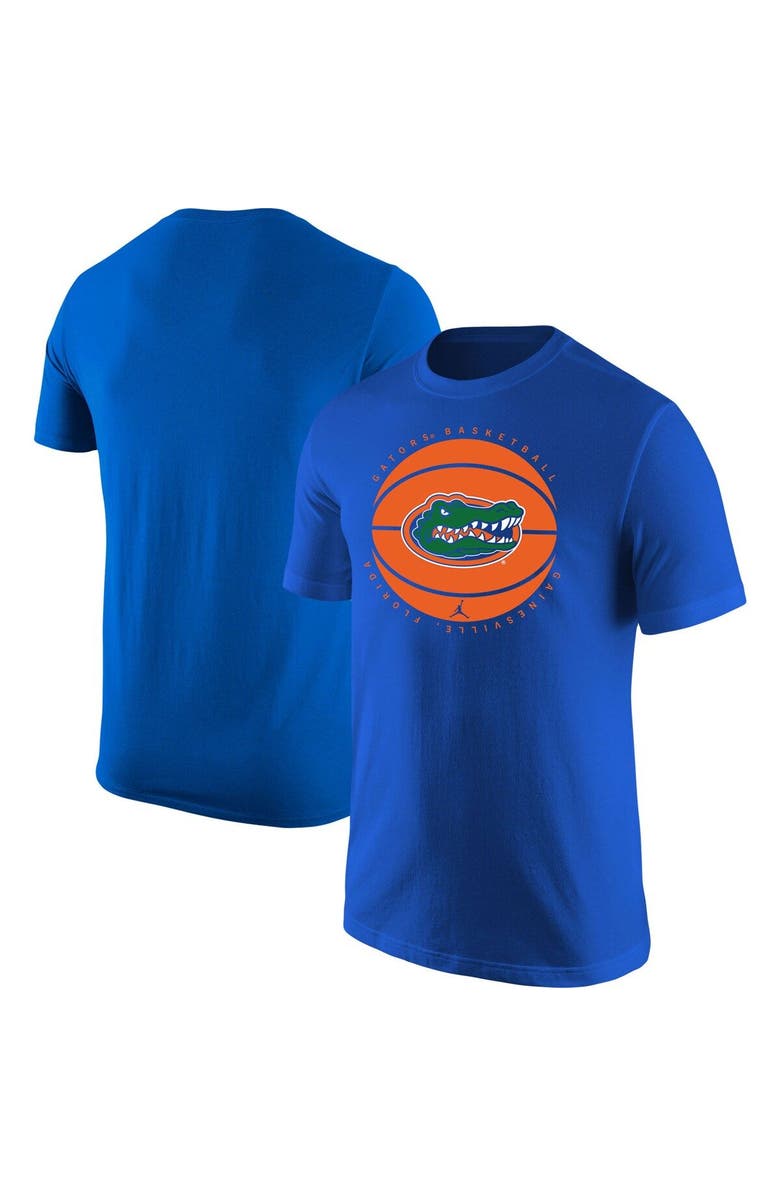 Jordan Brand Men's Jordan Brand Royal Florida Gators Basketball Logo T-Shirt, Main, color, 