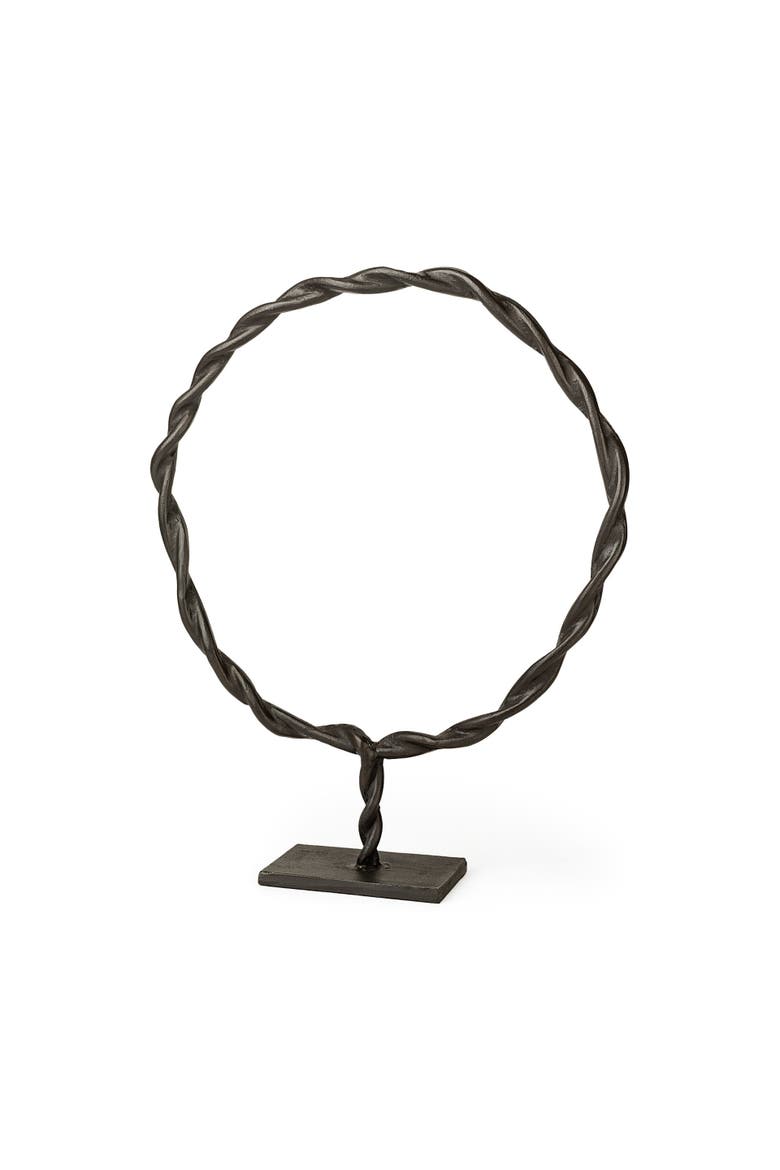 Rizwan Aluminum Braided Circular Object, Main, color, Black