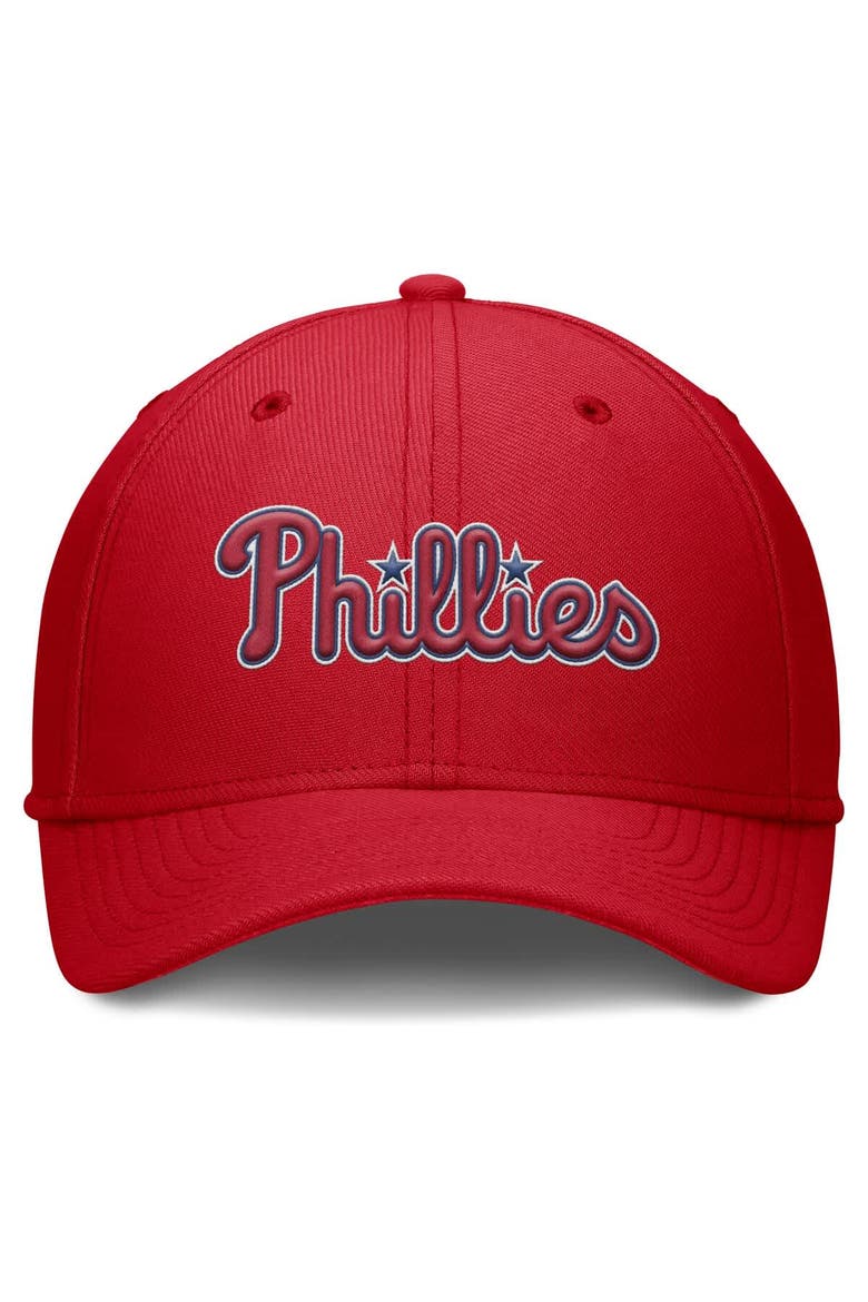Men's Nike Red Philadelphia Phillies Rise Performance Flex Hat, Alternate, color, Red