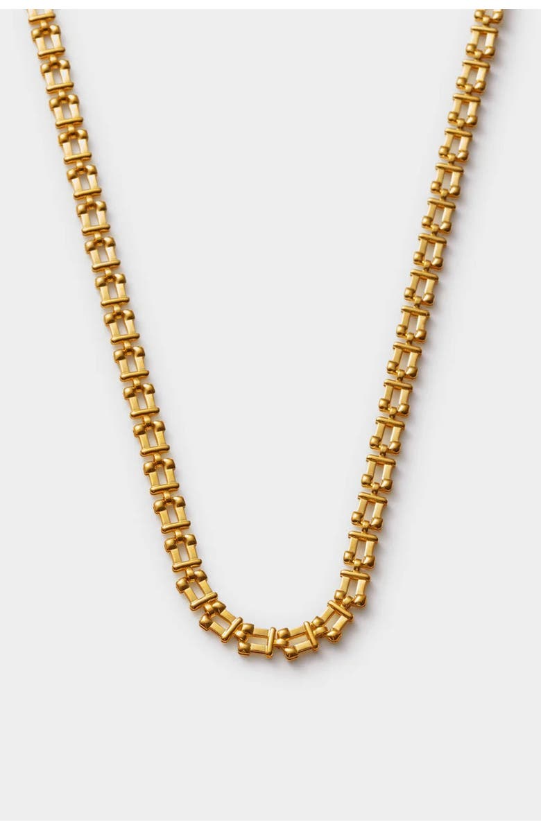 Katie Loxton Grecian Waterproof Gold Link Necklace, Main, color, Gold