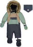 Deux par Deux Play Car Seat Crotch Zipper Fleece Neckwarmer One Piece Snowsuit