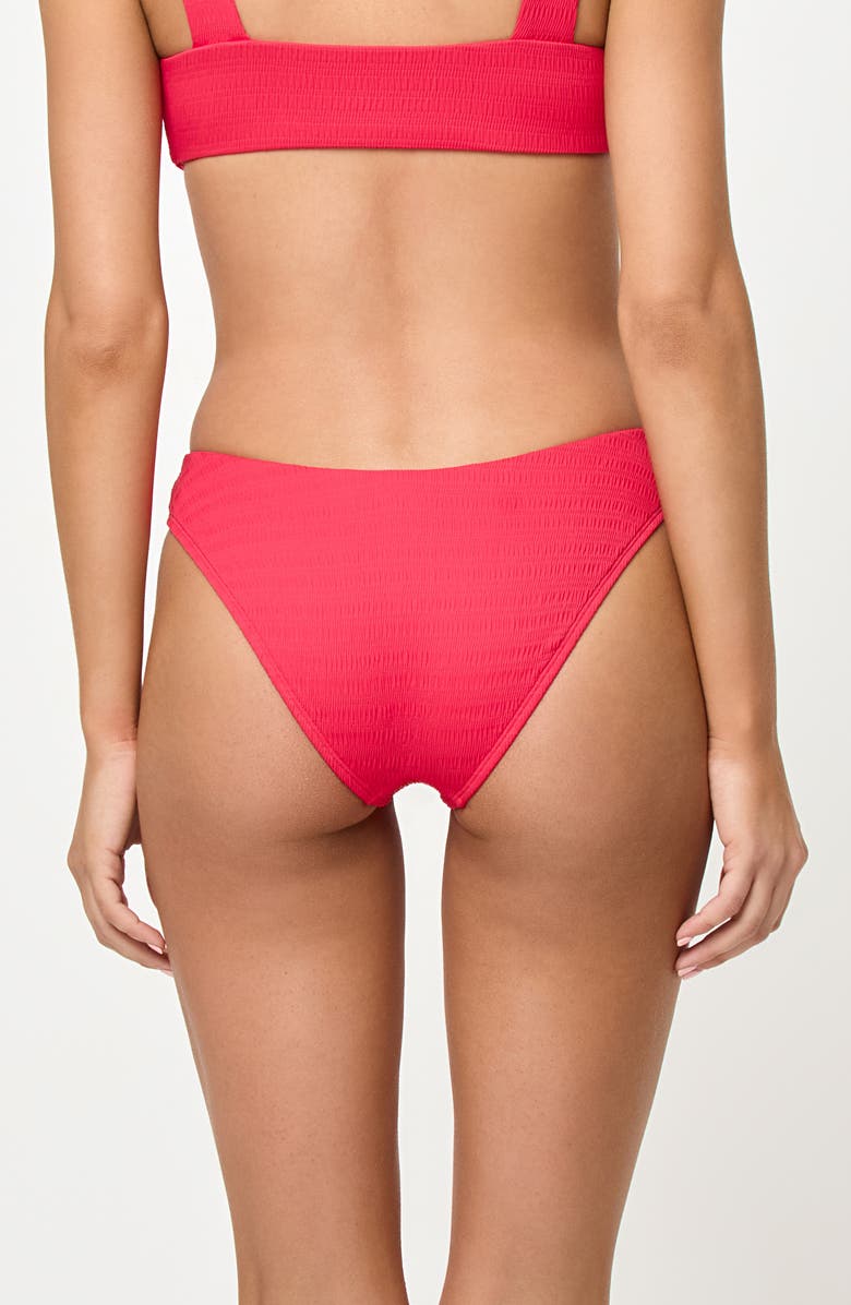 LSPACE Rocky Full Pucker Textured Bikini Bottoms, Alternate, color, Pout