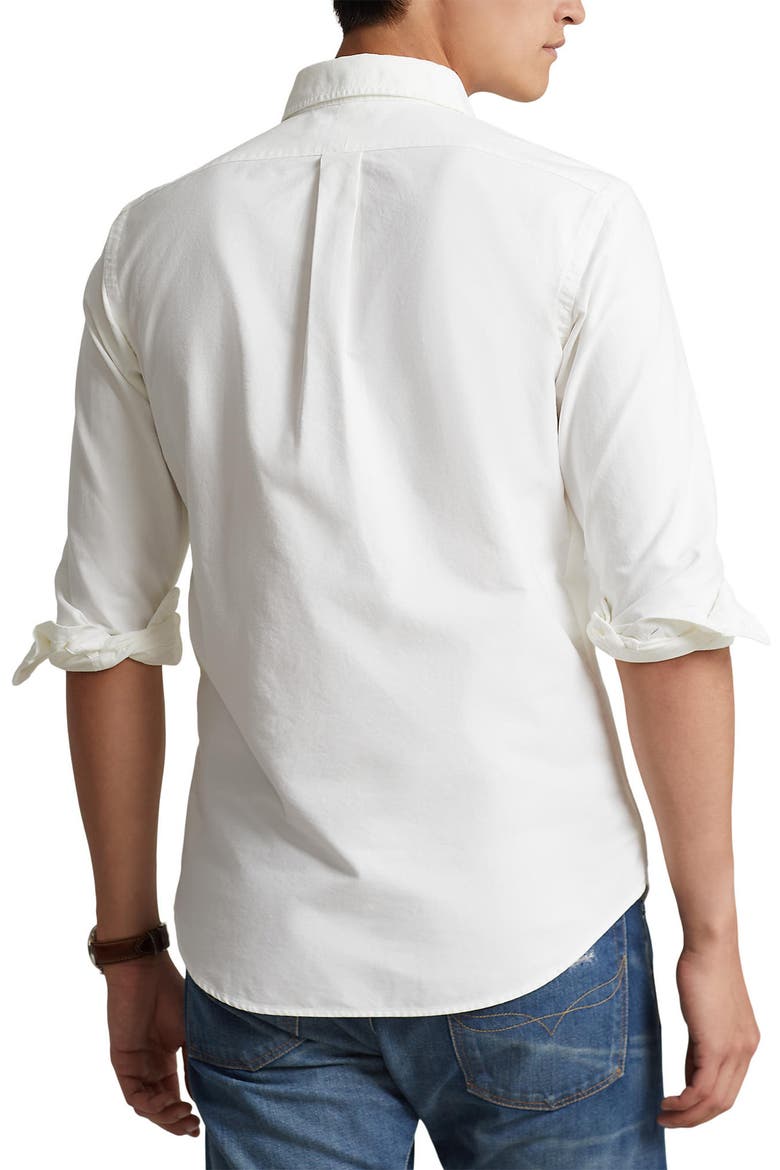 Classic Oxford Button-Down Sport Shirt, Alternate, color, WHITE