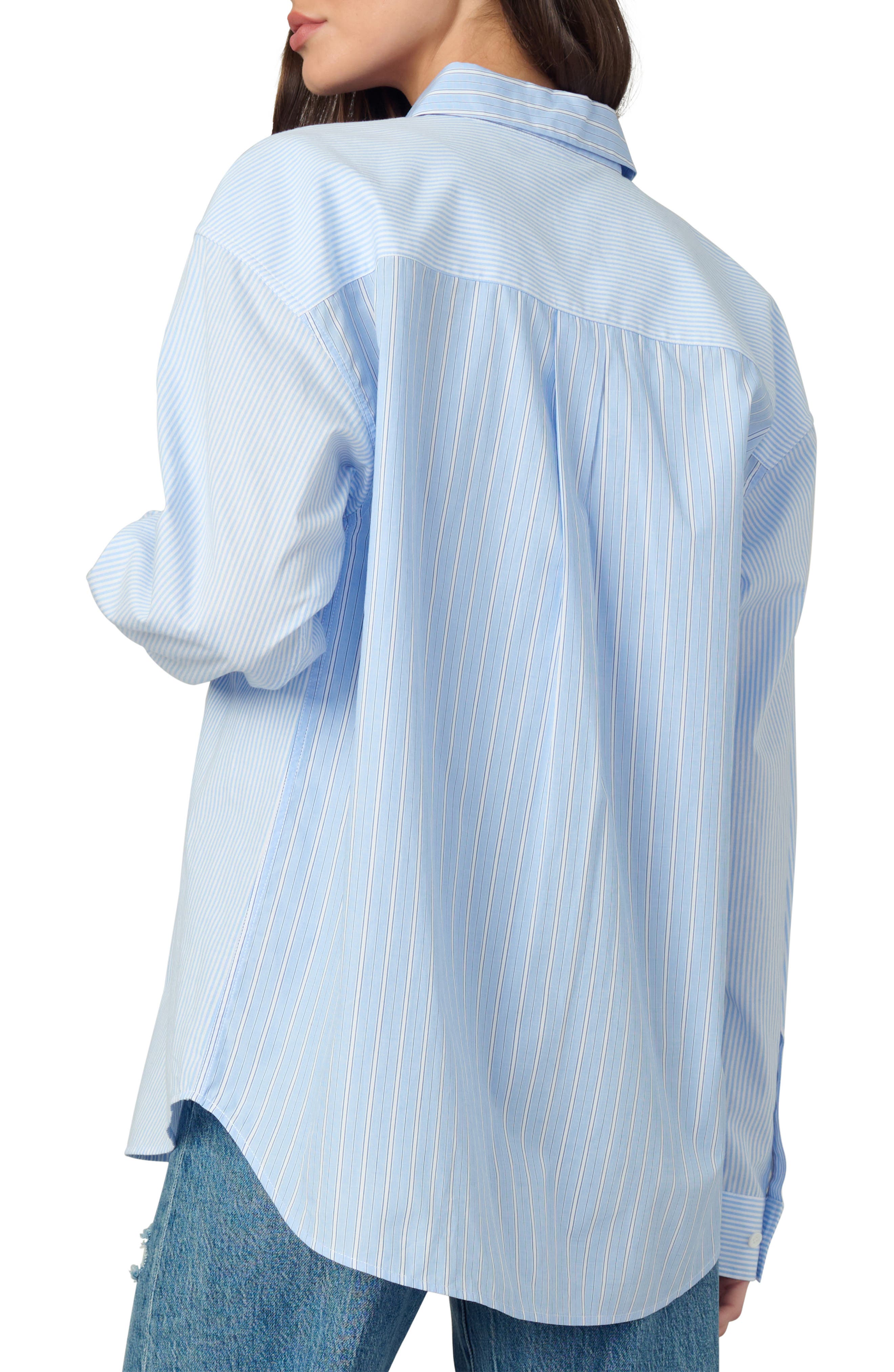 Relaxed Fit Stripe Button-Down Shirt - image 2