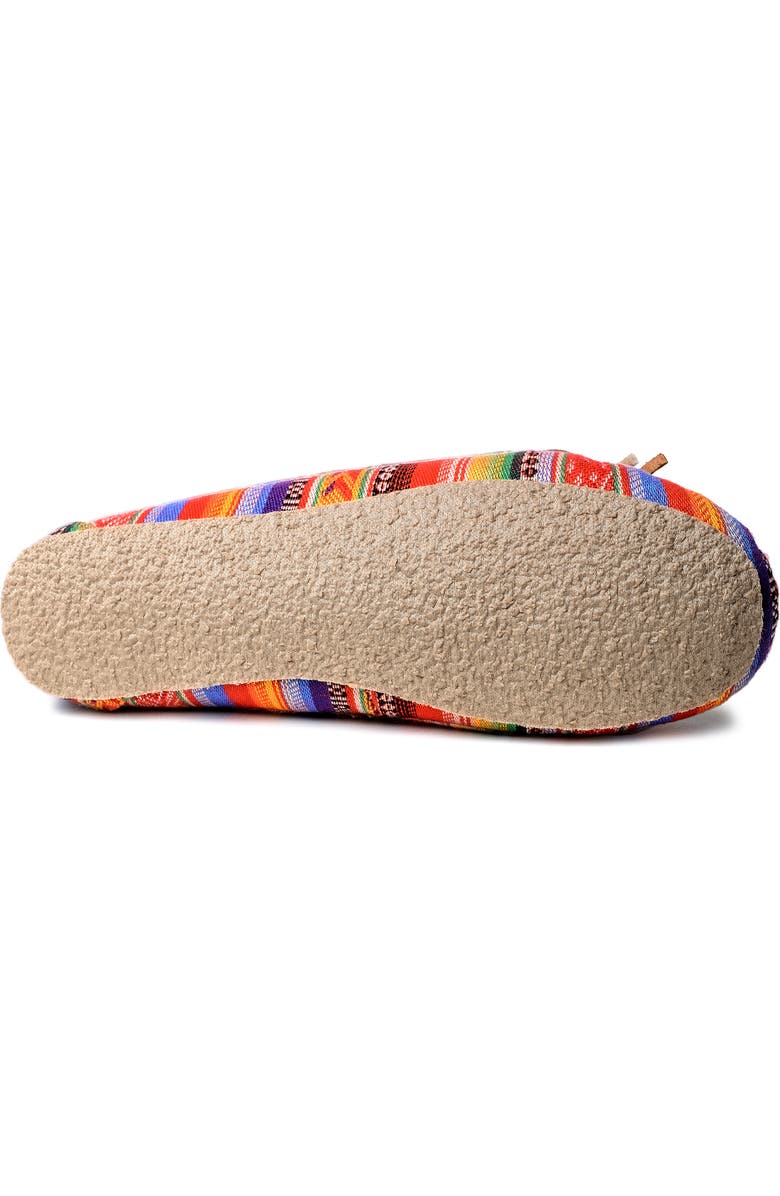 Minnetonka Cally Faux Fur Lined Slipper, Alternate, color, Frisco Stripe