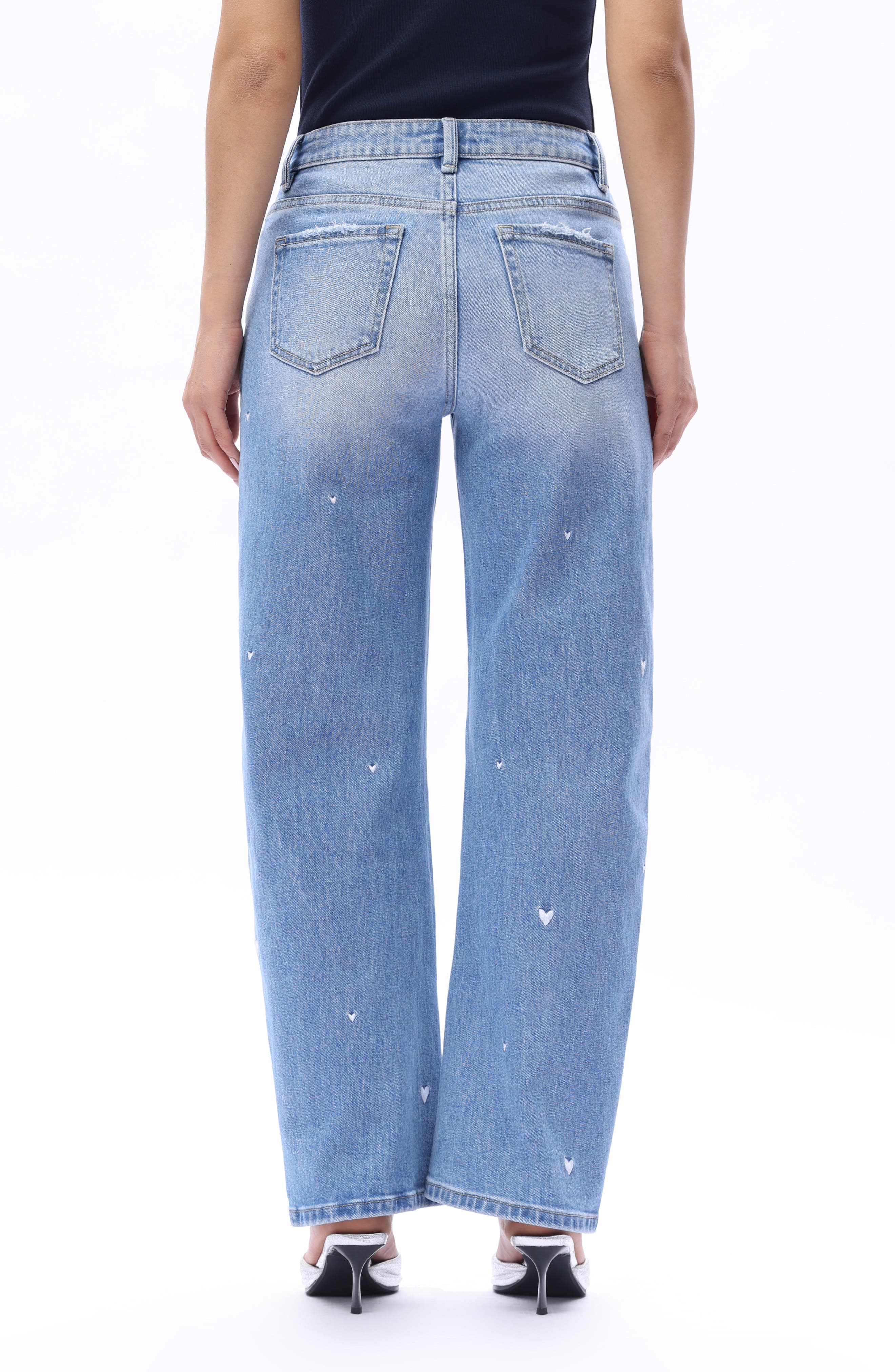 Flora Mid Rise Barrel Leg Jeans - image 2