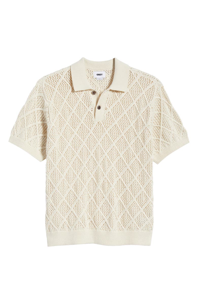 Obey Eryk Polo Sweater, Alternate, color, Birch