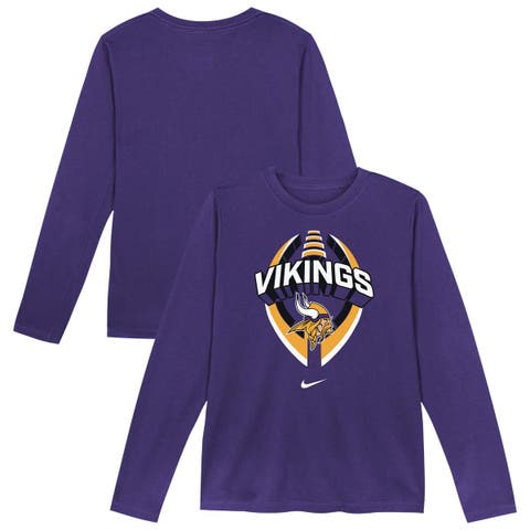 Toddler Nike   Purple Minnesota Vikings Primetime Legend Icon Long Sleeve Performance T-Shirt