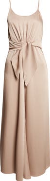 Emporio Armani Dune Crepe Midi Dress