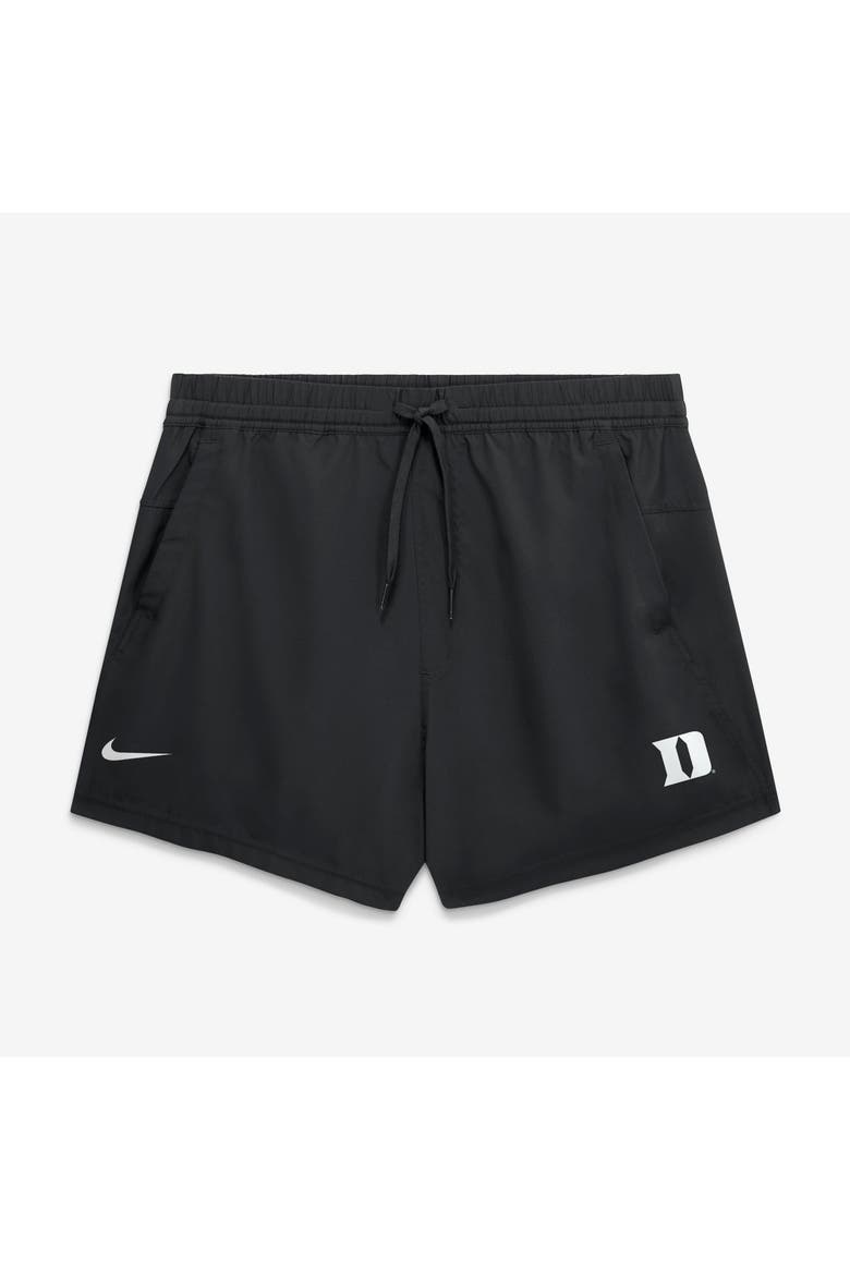 Men's Nike Black Duke Blue Devils Primary Logo Form Shorts, Main, color, Black