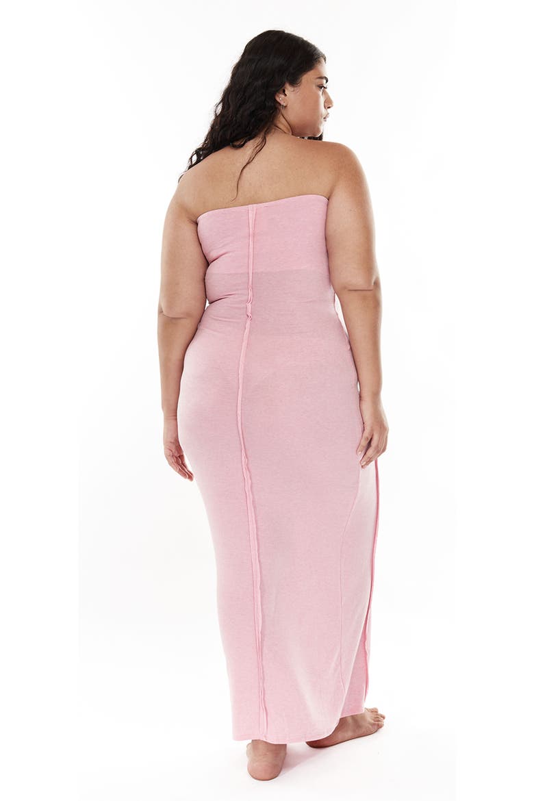 Papper Strapless Maxi Dress, Alternate, color, Baby Pink