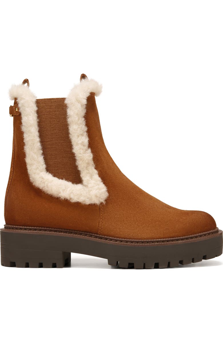 Sam Edelman Laguna Faux Fur Trim Platform Chelsea Boot, Alternate, color, Frontier Brown