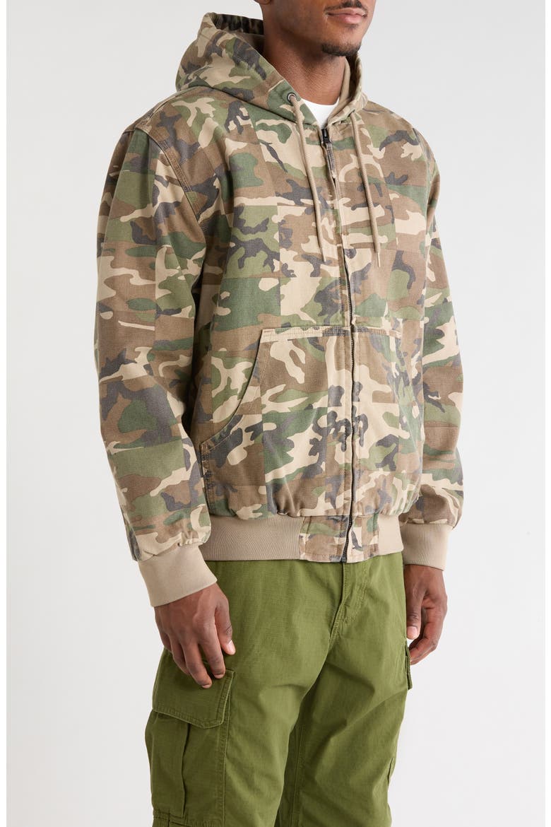 Eli Workwear Canvas Hooded Jacket, Alternate, color, ALUMINUM