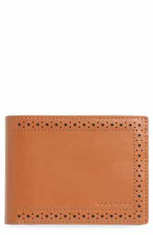 Cole Haan Brogue Leather Passcase