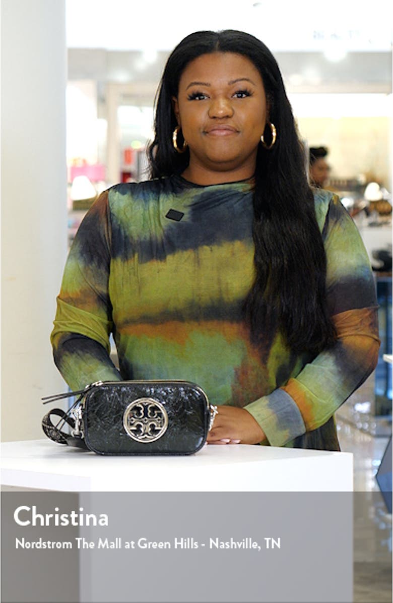 Mini Miller Crinkle Leather Crossbody Bag, sales video thumbnail