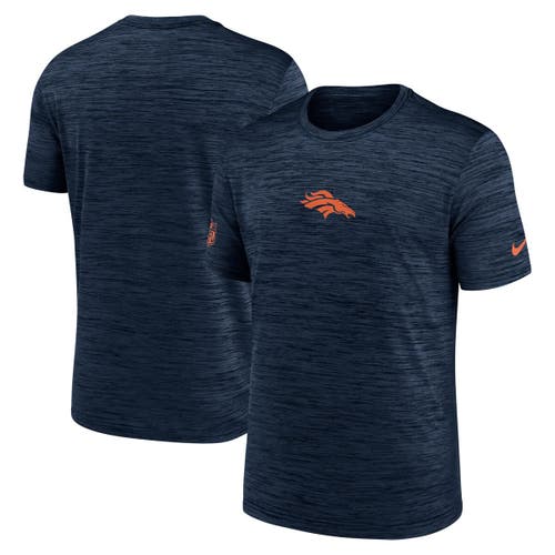 Nike Navy Denver Broncos Sideline Velocity Performance T-shirt