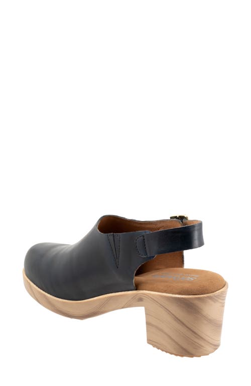 Softwalk ® Fairbanks Slingback Platform Clog In Navy