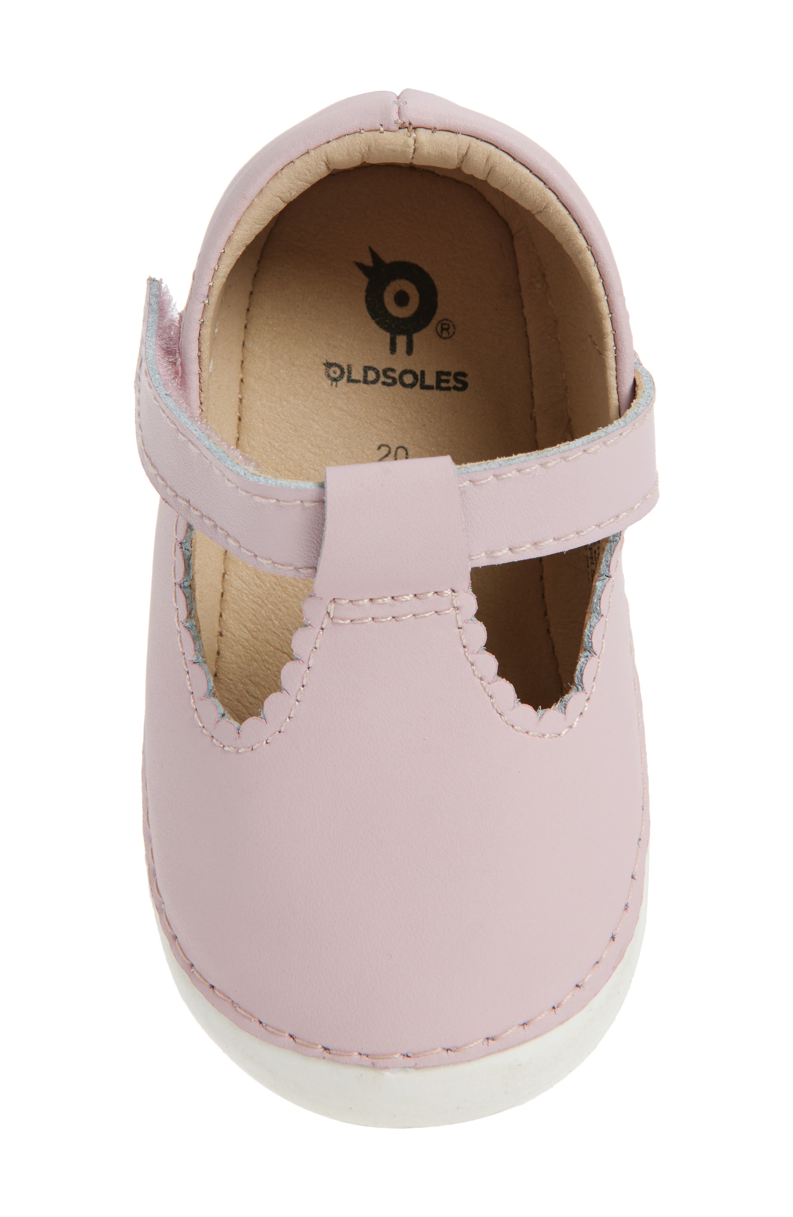 OLD SOLES Pave T-Strap Sneaker, Alternate, color, Chalk Pink / Snow