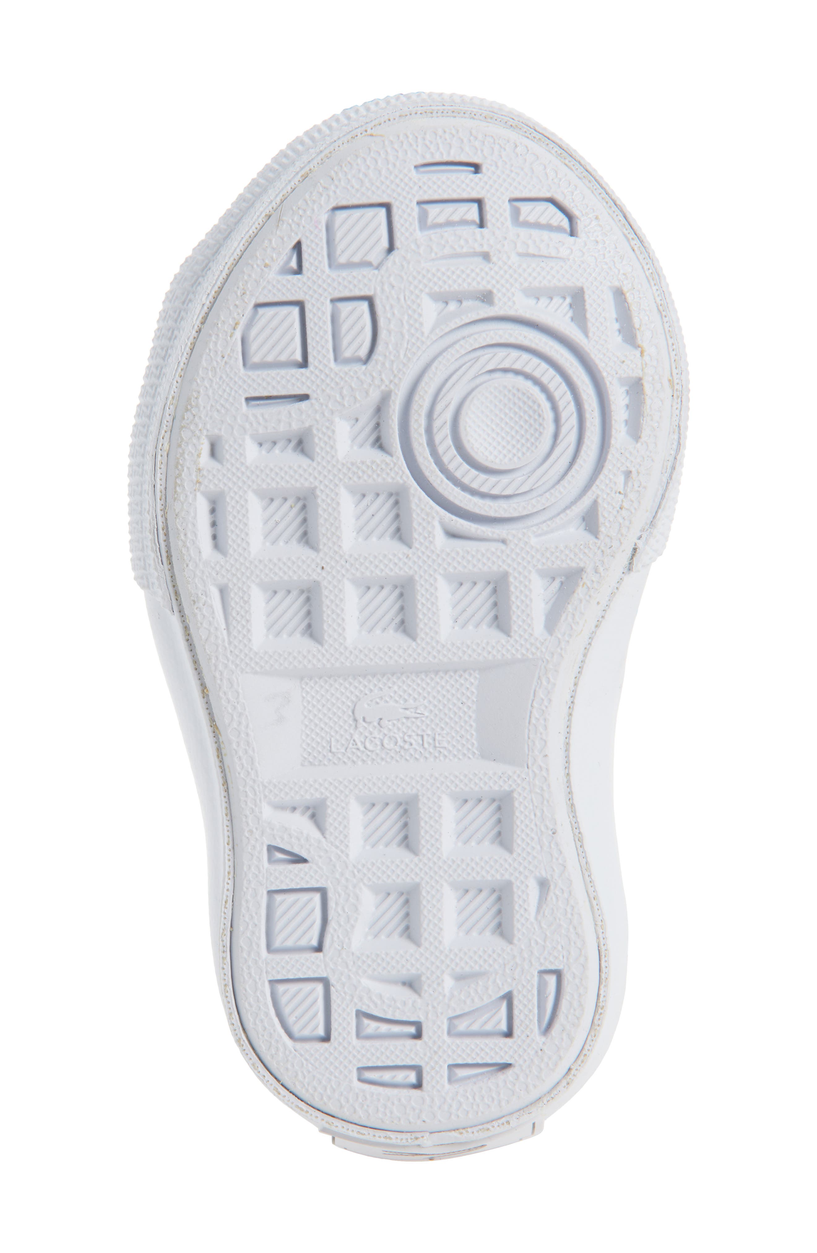 Lacoste Kids' Backcourt Sneaker, Alternate, color, Black/ White