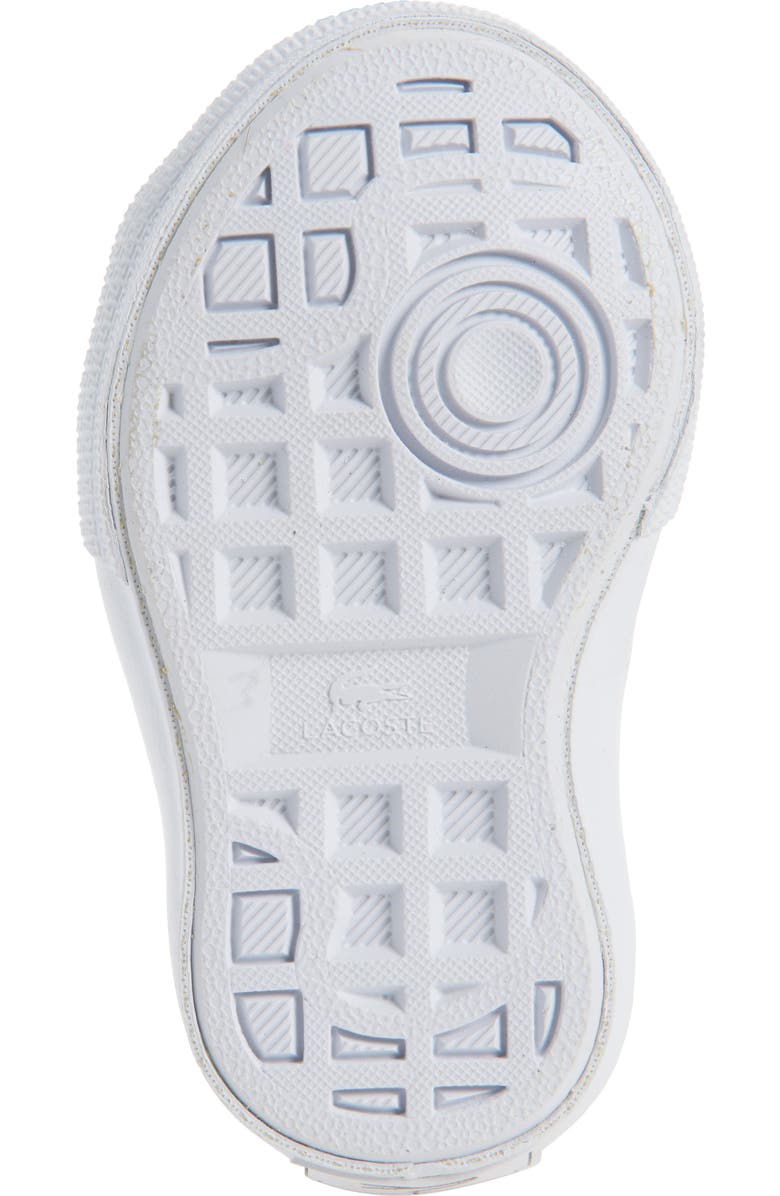 Lacoste Kids' Backcourt Sneaker, Alternate, color, Black/ White