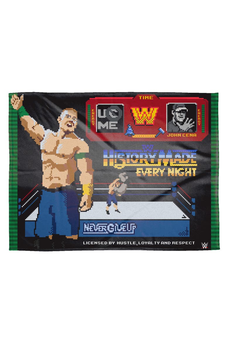 WWE John Cena (Hustle Loyalty Respect) 60" x 80" Raschel Throw Blanket, Alternate, color, None