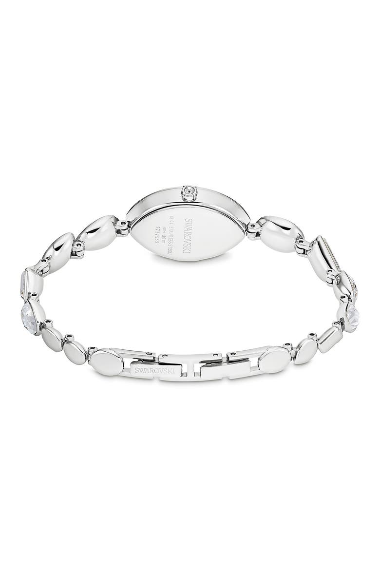 Gema Crystal Bracelet Watch, 27mm x 20mm, Alternate, color, SILVER