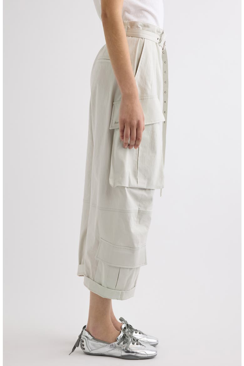 Pama Belted Twill Cargo Pants, Alternate, color, LIGHT GREY