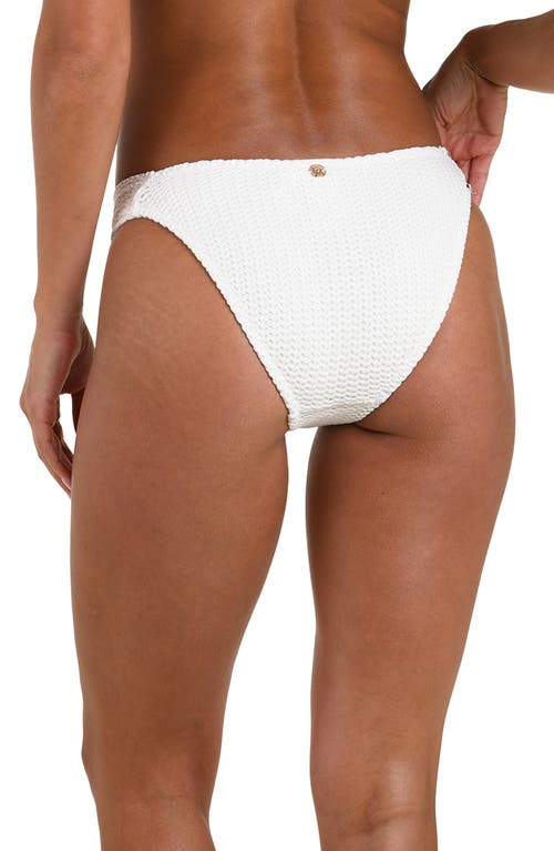 Sunshine 79 Floral Flair French Cut Bikini Bottoms In White